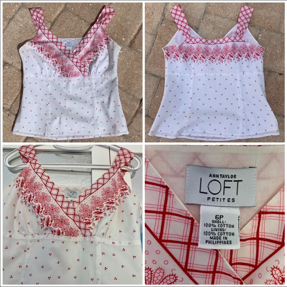 LOFT Petite Bandana Cami Size 6P - Picture 5 of 13
